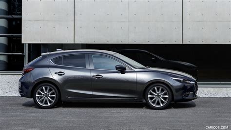 2017 Mazda 3 5 Door Hatchback Color Machine Grey Side Caricos