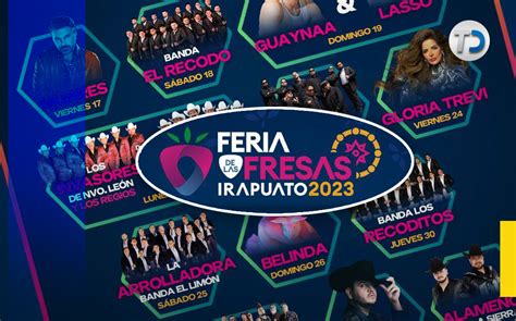 Feria de Irapuato 2023 cartelera de artistas Telediario México