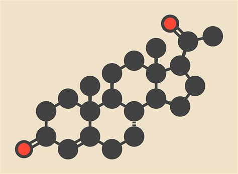 Progesterone Female Sex Hormone Molecule By Science Photo Library