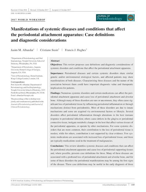 PDF Manifestations Of Systemic Diseases And Conditions That