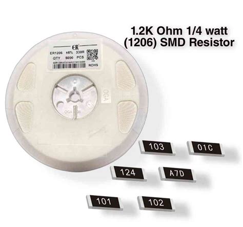 1 2K Ohm 122 SMD Resistor 1206 1 2K Ohm SMD Resistor Price