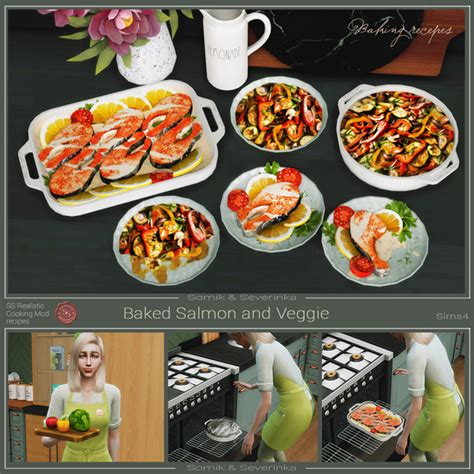 Realistic Cooking Modcookbook S S Black Dahlia The Sims