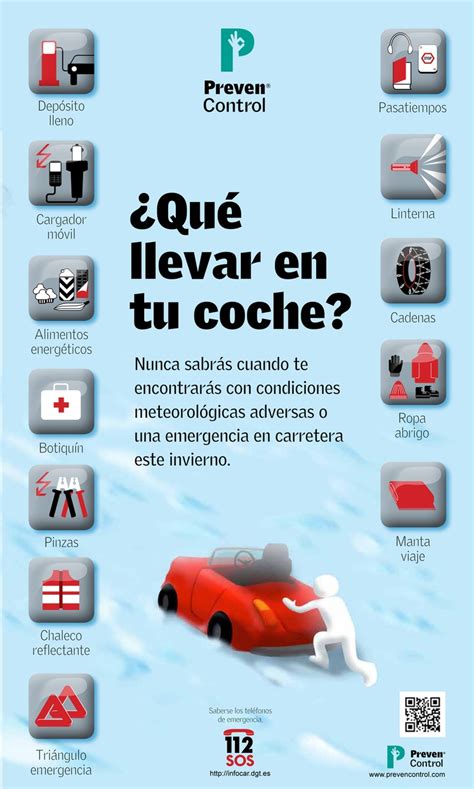 Infografia Que Nos Muestra Qu Llevar En El Coche Nunca Sabr S