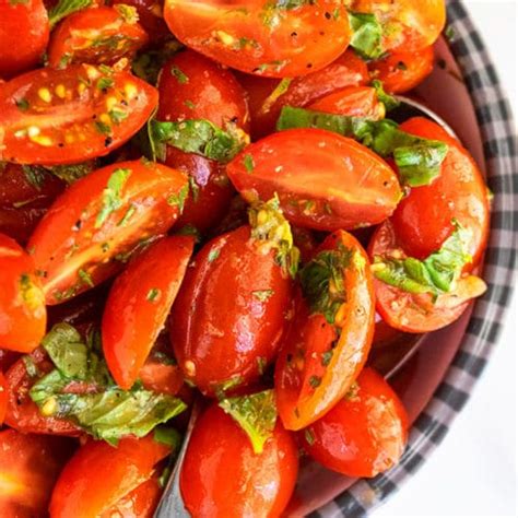 Marinated Tomatoes One Bowl One Pot Recipes