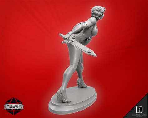 Half Naked Amazon Miniature Female Bikini Fighter Miniature NSFW Figure Mm Etsy