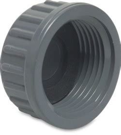 Pvc Threaded End Cap Complete With Rubber Seal