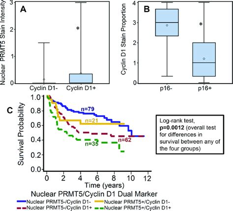 Cyclin D1 Expression Is Directly Correlated With Nuclear Prmt5