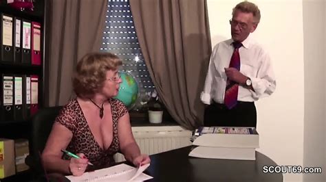 German Old Couple In First Time Porn Casting Roleplay