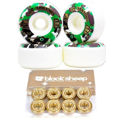 Roda Moska Calibre 60mm Rolamento Black Sheep Gold Virtual Skate