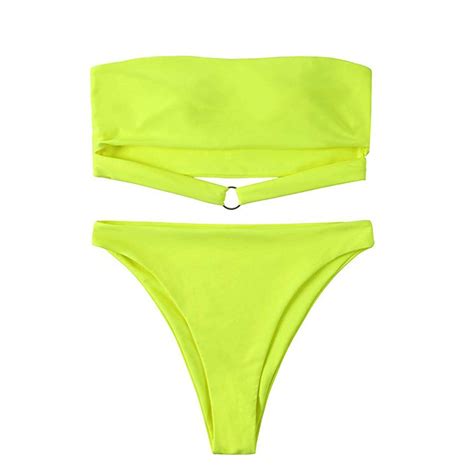 Bikini 2020 Swimsuit Women Solid Color Sexy Bikini Sets New High Waist