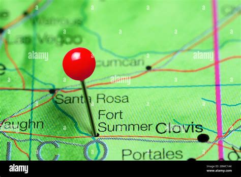 Fort Summer cubrió un mapa de Nuevo México Estados Unidos Fotografía