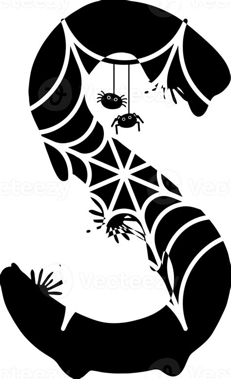 Halloween Letter S Spooky Alphabet Png