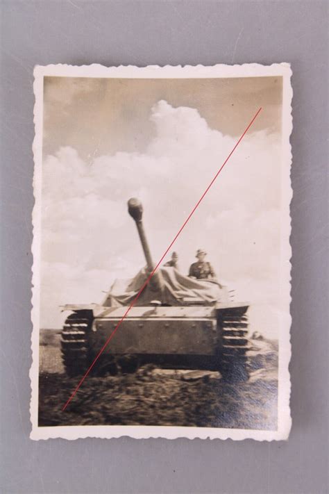 Wehrmacht original Foto Sturmgeschütz Langrohr 5 Postimages