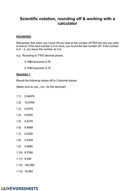 Scientific Notation Worksheet Answer Key Scientific Notation Scientific Notation Practice