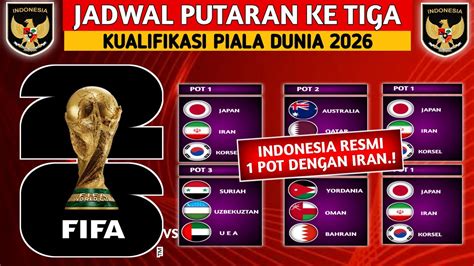 JADWAL DAN PEMBAGIAN POT PUTARAN KE TIGA KUALIFIKASI PIALA DUNIA 2026