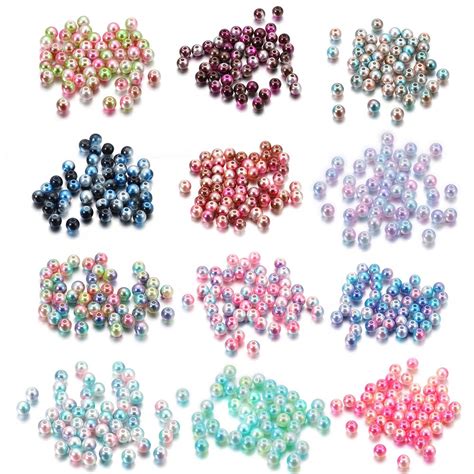 400pcs 3 4 6 8mm ABS Imitation Pearl Beads Loose Beads Spacer Beads