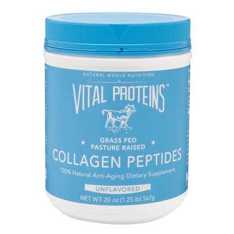 Vital Proteins Collagen Peptides Grass Fed Pasture Raised Unflavored 20 Oz