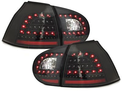 LITEC Pilotos Faros Traseros LED VW Golf V 5 03 09 Negro