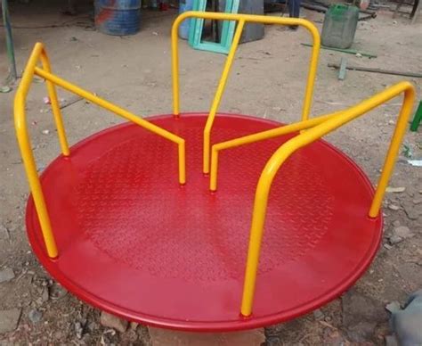 Mild Steel Red And Yellow Playground Sports Merry Go Round At Rs