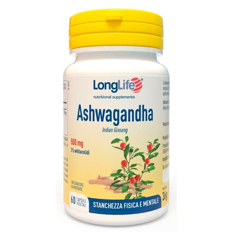 Longlife Ashwagandha Integratore Di Ginseng 60 Capsule