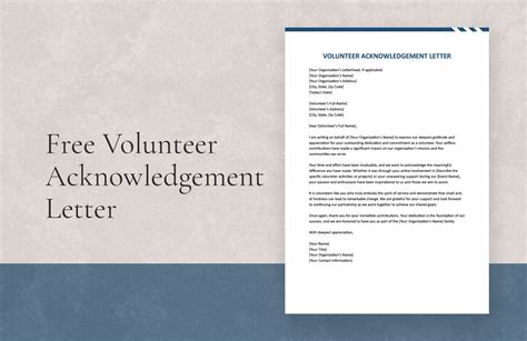 Free Volunteer Letter Templates And Examples Edit Online And Download