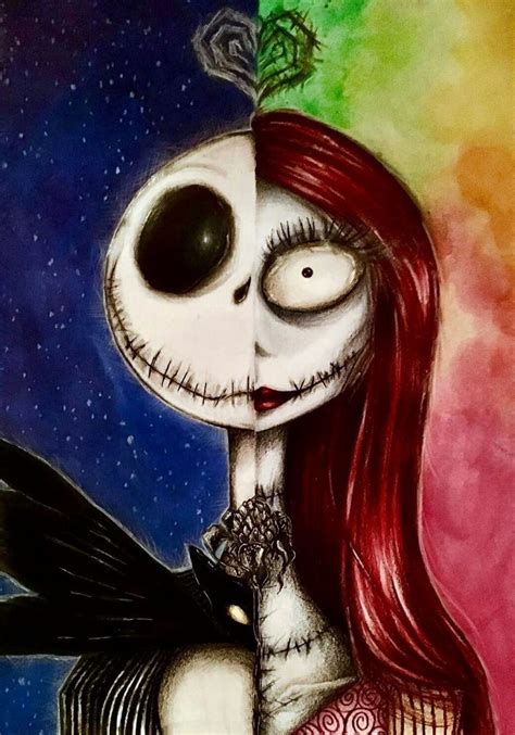 Nightmare Before Christmas Tim Burton Art Halloween Drawings Drawings