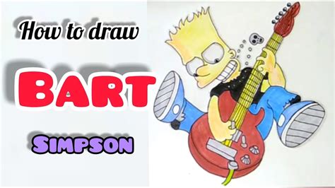 How To Draw Bart Simpson Step By Step for beginners / Bart Simpson with ...