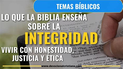 La Integridad En La Biblia