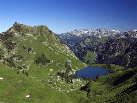 Allgaeu Mountains Lake allgaeu lago montañas deutschland alpes