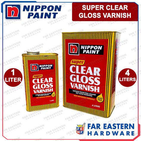 NIPPON Super Valspar Varnish Super Clear Gloss 1 Liter 4 Liters