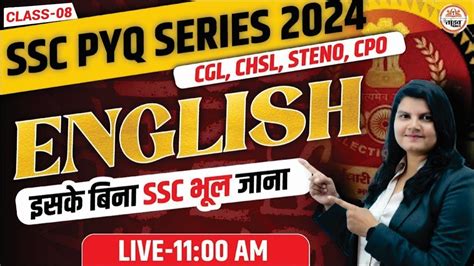 Ssc Pyq Series Ssc English Classes For Cgl Chsl Steno Cpo