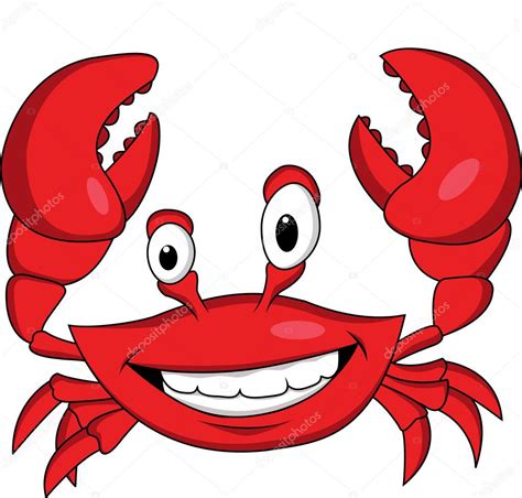 Funny Crab Cartoon Stock Vector Image By Idesign