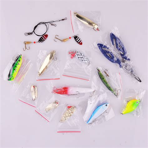 Full Set Fishing Lure Bait Mini Size Worm Larva Grub Shape Fishing