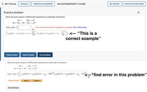 Solved Differential Equations Solve The Given System Of Chegg