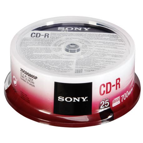 Sony CD R 700MB 48x 25tk Tornis CD Toorikud Photopoint