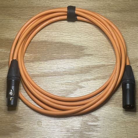 10ft Canare L 4e6s Xlr Microphone Cable Orange Reverb