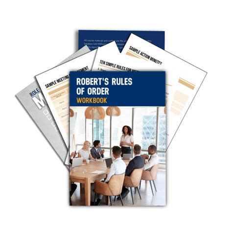 Robert S Rules Of Order Online Training Meeting Rules Made Easy