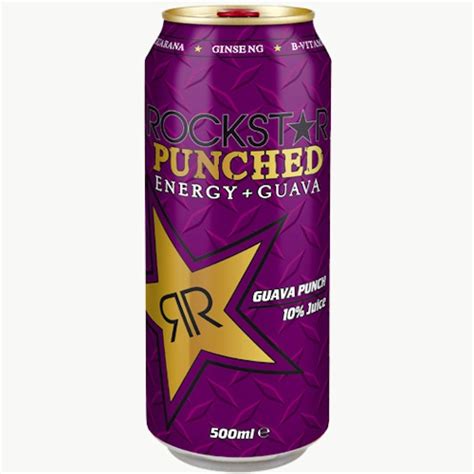 Rockstar Energy Drink Punched Guava 500ml 50003820242 From