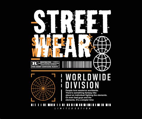 street wear apparel t shirt design, vector graphic, typographic poster ...