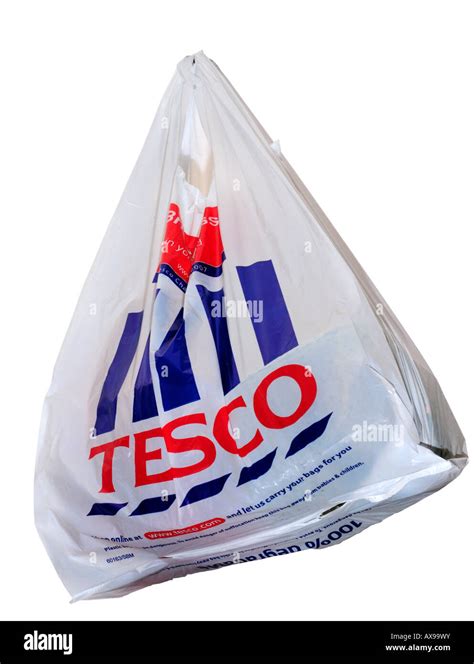 Tesco Shopping Plastic Bag Cut Out Stock Images And Pictures Alamy