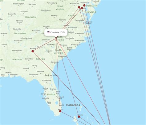 All Flight Routes From Charlotte To Providenciales Clt To Pls Flight