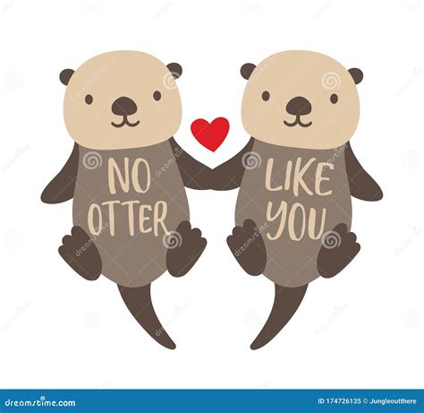 Sea Otter Holding Hands