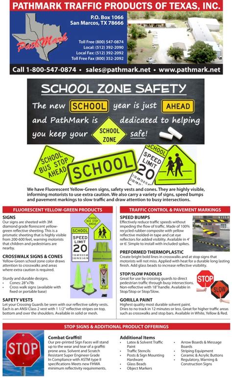 School Zone Safety - Pathmark Traffic Products