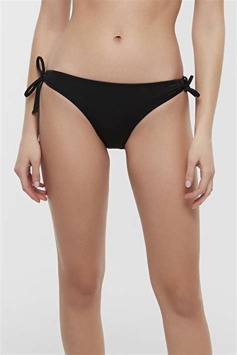 Siyah Basic Yandan Bağlama Detaylı Bikini Altı PLULCWCC20IY BK5 Siyah