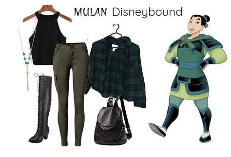 Mulan Disneybound Concept Outfit Shoplook Disney Inspired Outfits Mulan Outfit Disney