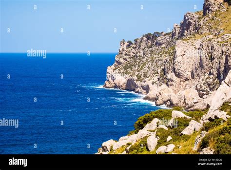 Cala Figuera On Cap Formentor Beautiful Sea Bay With Turquoise Water