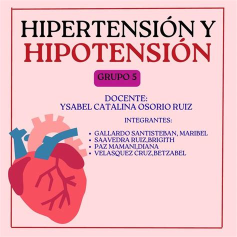 Hipertensión E Hipotensión Carla Betzabel Velasquez Cruz Udocz