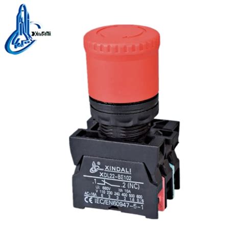 Xdl Es Mm Ip Red Round Emergency Stop Mushroom Push Button