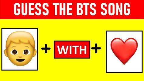 Guess The Bts Song By Emoji Youtube