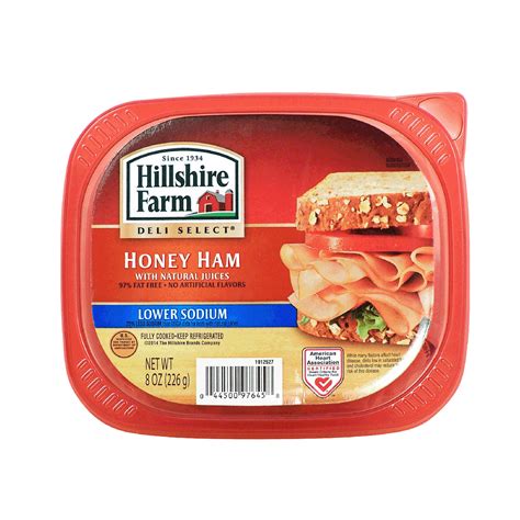 Hillshire Farm Deli Select Lower Sodium Honey Ham Ultra Thin Slice Oz